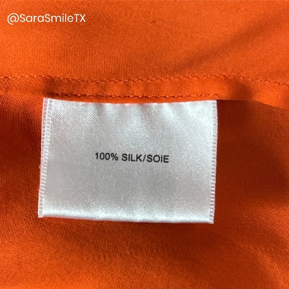 HAUTE HIPPIE Silk Bright Tangerine Orange Peplum Camisole Tank Top - Picture 13 of 14